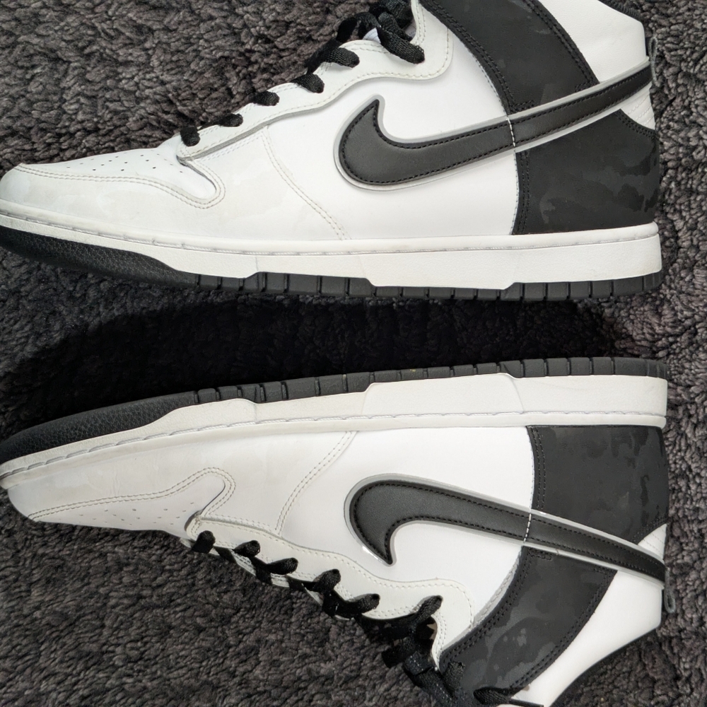 Nike Black and White High-Top Sneakers